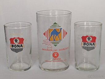 Retro sklenice od hořčice, 2dcl a 1dcl, 65.-/kus, pošta 79.- - 9
