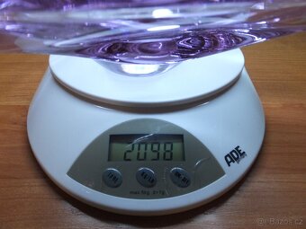Alexandritové sklo velká mísa, váha 2,098 kgkg.kg. - 9