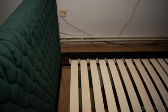 Postel 90x200 cm AZURRO VELVET zelena (bez matrace) - 9