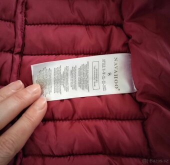 Podzimní jarní prošívaná vínová bunda Navahoo Kimuk S - 9