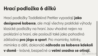 TODDLE KIND podložka na hraní, odstín Earth - Clay - 9