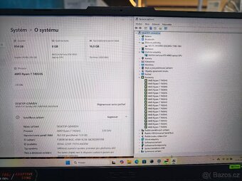 Asus TUF 8 jádro Ryzen 7 7435HS, 16GB, RTX4060 8GB, 15.6" - 9