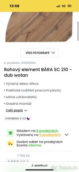 Šatní skříň DAX a psací stůl - dub - 9