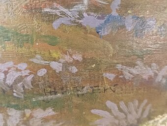 HRBEK OBRAZ OLEJ NA KARTONU - 9