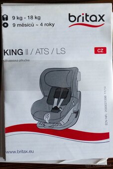 Britax Römer King II, 9-18kg, 9měs - 4roky (NEMÁ isofix) - 9