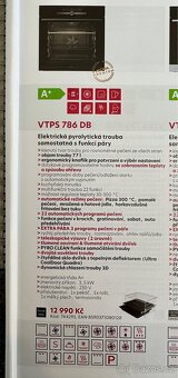 Nová trouba MORA VTPS786DB s párou,pyrolýzou a 5 let zárukou - 9