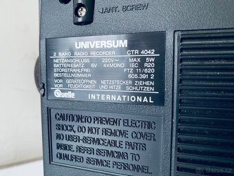 Radiomagnetofon Universum CTR 4042, rok 1981 - 9