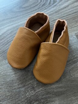 Nové Dětské kožené capáčky / boty pro miminko nazouvací - 9
