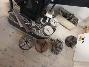 Historický soustruh kombinovaný s frézou. - 9
