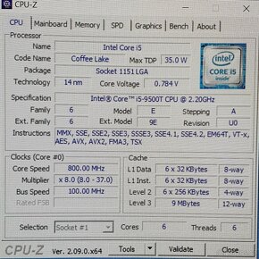 Mini usporné PC i5-9500T, 16 GB RAM, 1TB SSD Nvme - 9