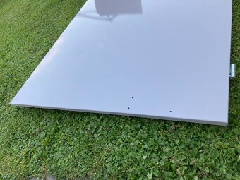 Prodám kovové dveře 197x92, levé, šedé. - 9