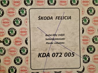 lišta pravých zadních dveří ze sady KDA072005 Škoda Felicia - 9