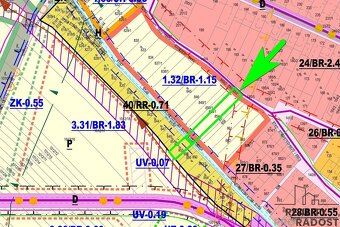 Stavební pozemek 598 m2 a rekreační 193 m2 - 9