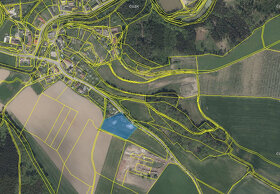 Dolany - Krabčice - prodej souboru pozemků 6536 m2 - 9