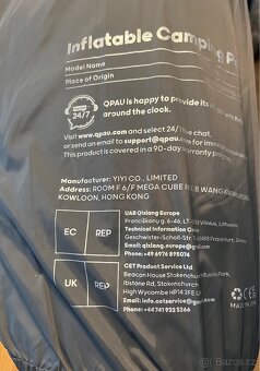 Kempinková izolační podložka samonafukovací s nožní pumpičko - 9