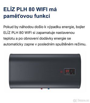 Bojler ELÍZ PLH 80 WIFI - 9