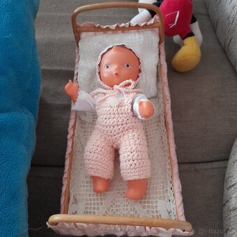 Retro hračka panenka gumotex - 9