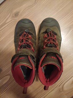 Keen Redwood Mid Wp Youth steel grey/red dahlia EU 34 - 9