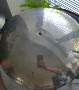 Retro lustr s bílým stínítkem - 9