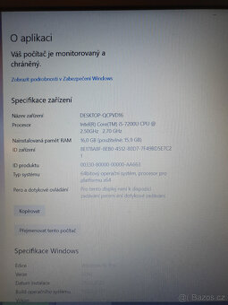 Prodám použitý notebook Acer Aspire E 15 Core i5 RAM 16GB - 9