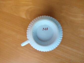 STARÝ PORCELÁNOVÝ HRNEK, MUŠLAK. - 9