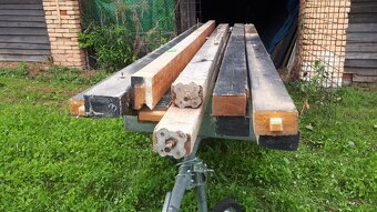 DŘEVO : Fošny , trámy , hranoly , prkna - 9