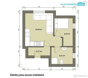 Prodej, byt 1+1, Mariánské Lázně, ul. Dykova - 9