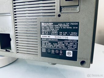 Radiomagnetofon Sharp GF-7500, rok 1985 - 9