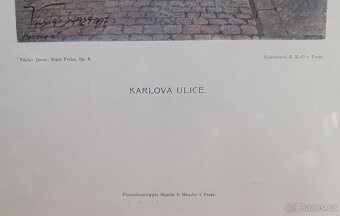 Reprodukce Van Gogh, kresba tuší A.Dubský, Karlův most - 9
