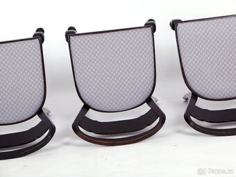 Jídelní židle THONET, nové čalounění, 4ks - 9