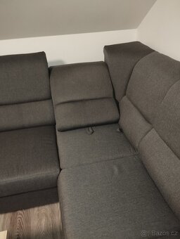 Rozkládací sedací souprava s křeslem a taburetem - 9