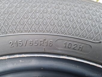 CITROEN,PEUGEOT-PLECH. DISKY 16" + 4x ZIMNÍ PNEU 215/65R16 - 9