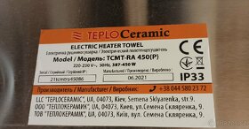 Keramický infrapanel 750w, 450w - 9