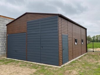 🛠️ AKCIA do 31.10. – Montovaná plechová hala 6×8 m, sklad - 9