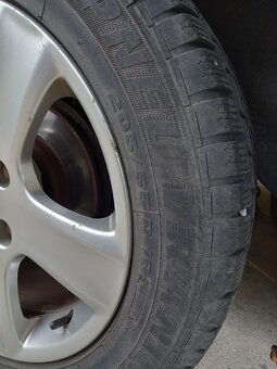 PEUGEOT 307KOVÉ DISKY 4KS S PNEU 205/55R16 91H ZIMNÍ VRANÍK - 9