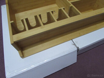 Dřevěný regál, organizér, držák, police, polička do kuchyně - 9