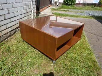 IKEA BOKSEL konferenční stolek na kolečkách 79x79 - 9