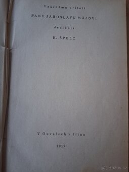 Kniha z roku 1919 DOKTOR HRBÁČEK Román dítěte  H.Špolc - 9