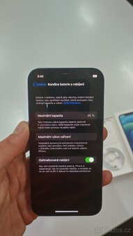 Apple iPhone 12 64GB blue,baterie 90%,skvělý stav,záruka 12m - 9