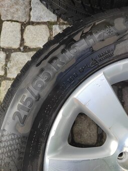 Prodám orig alu 16 Vw Tiguan 5x112 ET 33 pneu 215/65/16 - 9