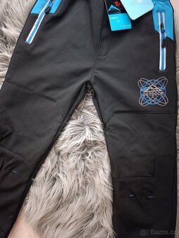 Zateplené softshellové kalhoty - 9