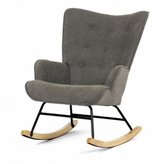 Zelené, hnědé a růžové houpací křeslo 371 - 9