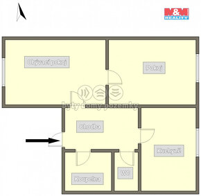 Prodej bytu 2+1, 54 m², Humpolec, ul. Na Skalce - 9