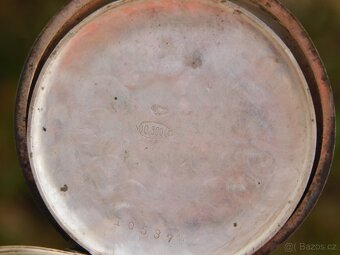 Starožitné stříbrné kapesní hodinky niello / tula - 9