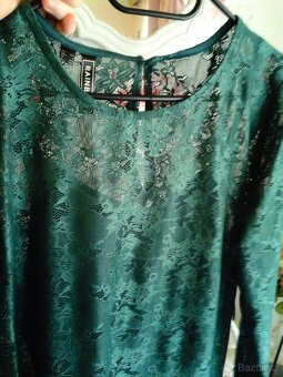 Příležitostní krajkové midi šaty 40/44 - 9