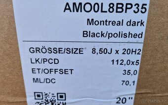 AEZ Montreal 8,5x20 5x112 black polished - 9