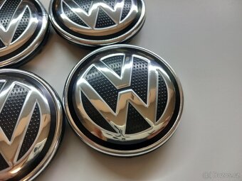 Středové krytky Vw, 56x52mm, struktura logo - 9