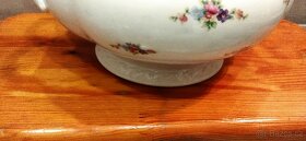 Starožitné čajové hrníčky,terina,džbán,omáčník s pokličkou - 9