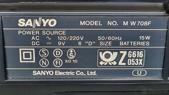 Boombox Sanyo MW 708F - 9