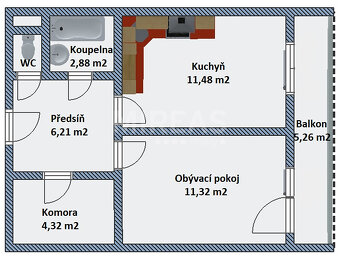Milovice, pronájem bytu 1+1, 43 m2. - 9